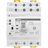 GEYA Mini ATS Automatic/Manual Transfer Switch of Double Solar Energy, Overvoltage and Undervoltage Protection, Uninterrupted