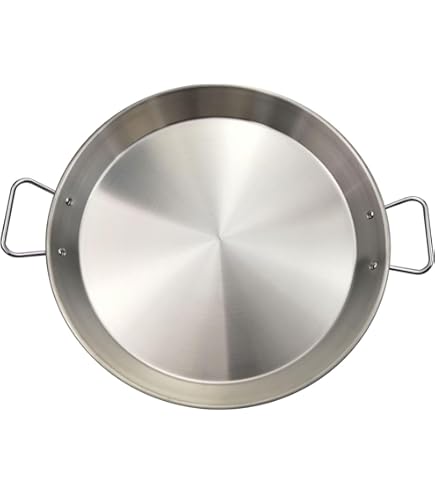 Porta Paellas Extensible de Acero Inoxidable – De 32 a 55 cm – Soporte Estable y Salvamanteles para Paellas – Agarre Seguro – Ideal para Servir y Presentar Arroces (i32