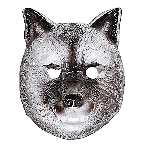 KWD6933L Tiermaske Wolf für Kinder