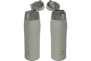 Super Sparrow Insulated Water Bottle - Travel Mug - 350ml, 500ml, 750ml，950ml - Stainless Steel Water Bottles - BPA Free - Leakproof Metal Bottles - Includes 2 Lids, Straw Lid & Spout Lid