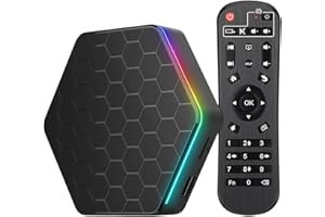 VOANZO 2024 Android Box 12.0:Smart TV Box 4GB RAM, 64GB ROM, 4K/6K, Wi-Fi 6, Allwinner H618 Quad-Core Chip, Dual-WiFi, Bluetooth 5.0, 3D HDR, Ethernet.