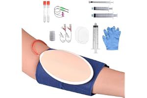 MedEduQuest IV Insertion Practice Kit för Sjuksköterskestudenter, IV Start Kit för Sjuksköterskor, Venpunktionssats för Injek