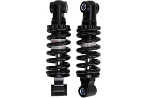 BEDIFFER 1 Paire D'amortisseurs Arrière 125 Mm Réglables pour Vélo électrique, Moto, VTT, Scooter, Dirt Pit Bike,ressort d'amortisseur