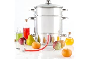 Torrex® 30280 Olla al vapor extractora de jugos de acero inoxidable Ø 26/15 L apta para lavavajillas y placas vitrocerámicas 