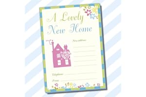 CYDPrinting A5 Change of Address Moving House New Home Pads Packs Letters Notes Sheets (Floral) (With Envelopes, Floral)