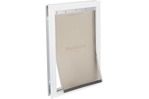 PetSafe, Staywell, Aluminium Pet Door, Solid Design, Easy Install, For Pets Up To 45 kg - (Large),White