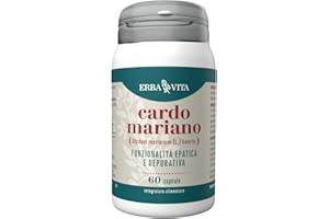 ERBA VITA Integratore Alimentare di Cardo Mariano, 60 Capsule - Utile alla depurazione e detossificazione del fegato
