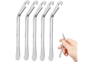 Fitense Tyre Levers for Bicycles, 5 Pcs Bike Tyre Levers, Ultra Strong #45 Stainless Steel Tire Spoons to Repair Bike Tube, Iron Bicycle Tire Removal Changing Tool for Road or Mountain Bike Tires
