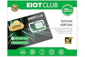 EIOTCLUB eSIM per smartphone Android – Rendi il tuo telefono compatibile con l’eSIM, con download illimitati e roaming dati in oltre 200 paesi nel mondo.(Physical eSIM card)