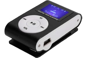 Minimusikspelare MP3, Bärbar LCD-skärm Sport MP3-spelare, Minneskortstöd (ingår Ej), För Fitness Löpning Affärsresa Språkinlärning
