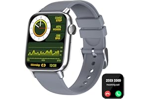 GT HITGX Smart Watch for men women Answer/Make Calls,1.85" fitness watch with AI Voice,step counter watch,100+ Sports pedometer SpO2 Heart Rate smartwatch for Android iphone