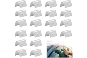 BLUNESTA 20 Pcs Wind Deflector Clips - Premium Stainless Steel Car Window Windshield Clips, Secure Fit for Car Wind Deflectors, Durable and Rust-Resistant