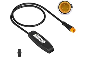 Varstrom Capteur Changement Vitesse pour BAFANG Kit Moteur Pédalier, Compatible avec Mid Drive Kits BBS01B BBS02B BBS-HD, Protecteur de Transmission avec Connecteur Mâle à 3 Broches - Type Métal
