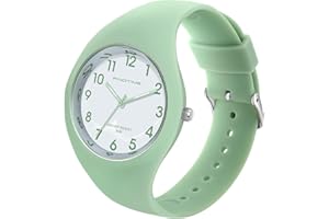 FINDTIME Ladies Watches Waterproof Watches for Women Sports Womens Watch with Big Face and Soft Silicone Strap Nurse Watch with Secondhand