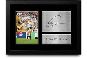 HWC Trading FR Jonny Wilkinson England Gifts Printed Signed Autograph Picture for Rugby Union Fans - A4 Framed