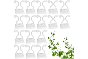 Cosswe 100 Stück Pflanzenclips, Selbstklebend Pflanzen Kletter Wandbefestigungs Clips Verstellbar Wandbefestigungsclips für Rebe Weinpflanzen