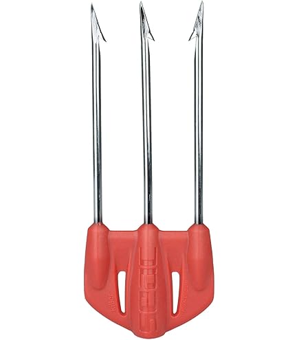 Fiocina Big SALVIMAR - 3 Punte In Acciaio Inox, Con Alette Mobili | Compatibile Con Aste Filettate M7