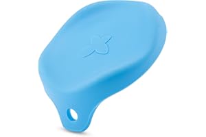 Beco Pet Food Can Cover Silicone Lids for Dog and Cat Food, Universal Size to Fit Standard Pet Food Cans, BPA Free, Dishwasher Safe, Blue