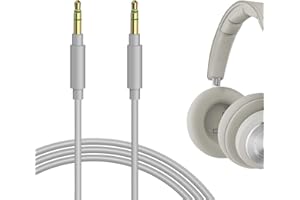 GEEKRIA Audio Cable Compatible with Bang & Olufsen HX, H95, Portal, H9 3rd Gen, H9i, H8i, H9, H8, H7, H6, H4, H2 Headphones Cable, 1/8" (3.5mm) to 3.5mm Replacement Stereo Cord (4 ft/1.2 m)
