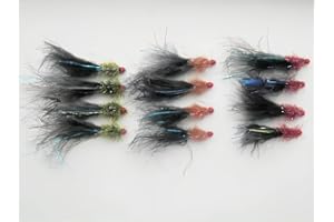 JUST CATCH 12 Barbless Ally McCoist Lures trout flies size 10. Red Hotheads, Best Fly Lures, Fishing Flies