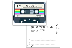 ‎MAVANTO MAVANTO 50x Musikwunschkarten Hochzeit Party DJ - DIN A7 Karten für individuelle Musikwünsche deiner Gäste zu feierlichen Anlässen (Kassette)