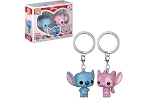 Funko POP! Brelok do kluczy: Lilo&Stitch-2PK-Stitch & Angel - Disney: Lilo & Stitch - kolekcjonerska mini figurka - wypełniacz do pończoch - pomysł na prezent - oficjalny towar