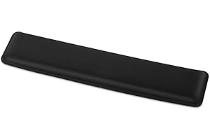 HIHUHEN Elegant Keyboard Wrist Rest（42cm*9cm）, Premium Memory Foam Cushion with Non-Slip Base for Enhanced Typing Experience, Perfect for Gaming and Office (Black Wrist Rest)