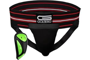 GOLBERG G Jock Strap with Cup - Black and Gray Color Options - Size Options of X-Small, Small, Medium, Large and X-Large