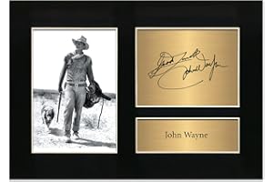 Zulu Image John Wayne Memorabilia A4 Printed Autograph Photo Reproduction Print Picture Display No97, Black