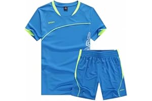 GEMZON Maillot de Foot Enfant Maillot Foot Maillots Soccer Jersey Boys, Ensemble Football Garçon Vêtement Sport Tshirt Shorts Set
