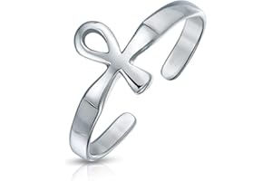 BLING JEWELRY Simbolo Religioso Cristiano Della Vita Egiziana Pendenti Goccia Leva Indietro Ankh Croce Orecchini Per Donne Adolescenti Lucido .925 Argento