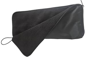 QARIDO Sacs pour parapluies mouillés | Sac de parapluie pliant en chenille avec fermeture éclair, housse de parapluie durable, sac de parapluie pliant à forte absorption d'eau pour la maison, l'extérieur