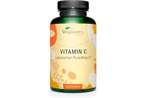 Vitamina C Liposomiale | Dosaggio Ottimale | Pureway-C™ | Alta Biodisponibilità | Acido Ascorbico Puro | 120 Capsule | Vegano & Senza Additivi | Vegavero®