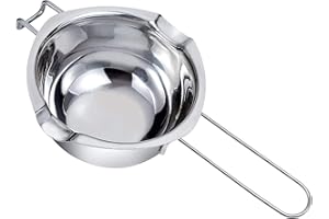 JOYIT Casserole à fondue au chocolat, en acier inoxydable 304, 400 ml