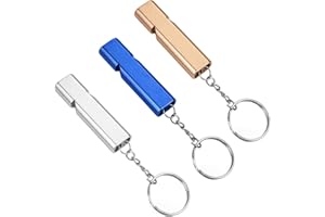 ZEACCT 3 Pièces Sifflets de Survie d'urgence, Sifflet à Double Tube, Sifflet de Survie d'urgence, Sifflets de Sécurité à Double Tubes, pour Camping en Plein Air, Randonnée, Bateau