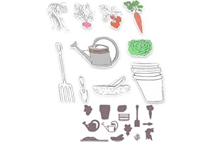 ‎ARUIEYS 2025 Neue Weihnachten Tiere und Blumen Metall Schneiden Sterben Und Stempel Set, Für DIY Kunst Geburtstage Scrapbooking Handwerk Supplies Stamping Fotoalbum (M0856-stempel und Stanzformen Set)