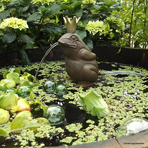 Wasserspeier „Froschkönig“ aus Gusseisen 19 cm - 3