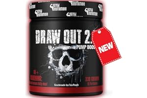 ‎GYM NUTRITION HARDCORE PUMP BOOSTER 2.0 Extremer Pump Booster Ohne Koffein Hochdosiert - Beliebt Bei Bodybuildern - Kribbelfrei KEIN FOKUS DA FÜR ABENDS Fitness Booster Geschmack: ICE TEA PEACH