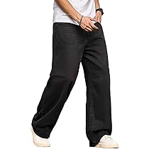Baggy Jeans Y2K Streetwear Vintage jeansbroek voor heren, losse pasvorm