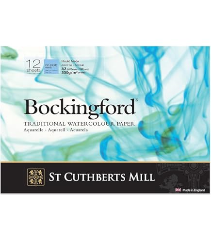 Blocco Spirale Bockingford Per Acquerello A5 - 25 Fogli 300 G/m², Carta Pressata A Freddo (NOT) - 2