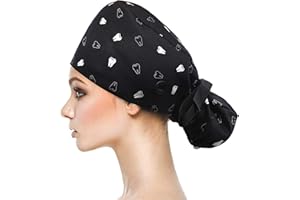 XSYU Baumwolle Hut Chirurgie Doktor Krankenschwester Arbeit Kappe FüR Arzt ZahnäRzte Tierarzt Koch Op Haube Chirurgische Hut Baumwolle KochmüTze Verstellbar Kopfhauben Peeling