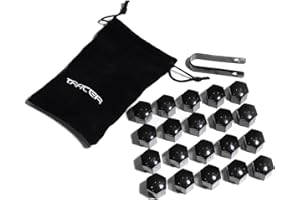 ‎TRACER TRACER Radschrauben Radmuttern Abdeckkappen - 20x Radschraubenkappen 19 mm schwarz - Radmutternkappen - UNIVERSAL Kunstsoff Kappen Abdeckungen