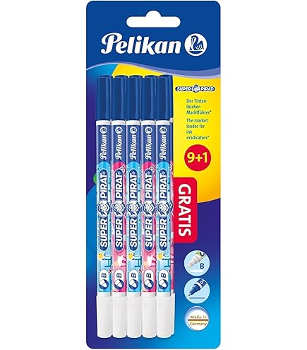 Pelikan Tintenroller Twist Neon Gelb - Mit 12 Blauen Patronen Für Rechts- & Linkshänder