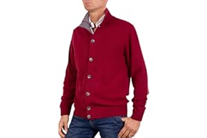 MARENZA Giacca Uomo Misto Cashmere Cardigan Bottoni Made in Italy Maglione Seta Pullover Manica Lunga Lana Merino Cachemire Maglioncino Beige Blu Grigio Maglia Regalo Abbigliamento Inverno