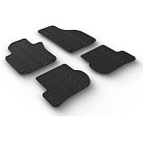 Schuster Auto Juego De Alfombrillas De Terciopelo Para Skoda Roomster (2006 – 2015) De Primera Línea De Cuero Nobuck Negro, Costuras Blancas, 4 Piezas, Ajuste Perfecto Louis Vuitton Pochette