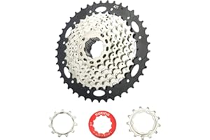 CYSKY Cassette 8 Vitesses 11-25T/11-28T/11-32T/11-36T/11-40T/11-42T pour VTT, vélo de Route, VTT, BMX, Sram Sunrace Shimano ultegra XT (Poids léger)