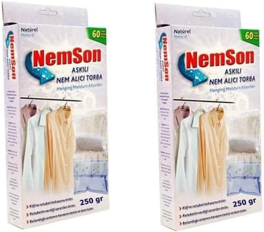 Saban Nem Alıcı Koku Küf Giderici Dolap içi Askılık 250 gr 2 Adet