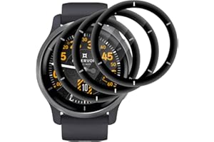 Beukei Screen Protector for Garmin Venu 2, 3 Pack Screen Protector Tempered Glass, Ultrasonic Fingerprint Support, Anti-Shatter, Scratch Resistant, NO-Bubble, 9H Hardness,Protective Film