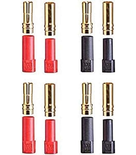 20 Paar XT30 Stecker (40 Stück) - Vergoldet, 2Pin, 30A, Für Lipo-Akkus Im Modellbau