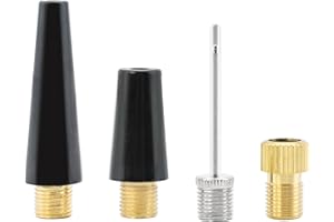 Desenda 4 PCS Ball Pump Needle Set Needles Inflating Ball Tyre Pump Adapter Bike Pump Accessories Air Nozzle Pump Adapters Tire Pump Attachments for Inflatables, Sport Balls, Bicycles